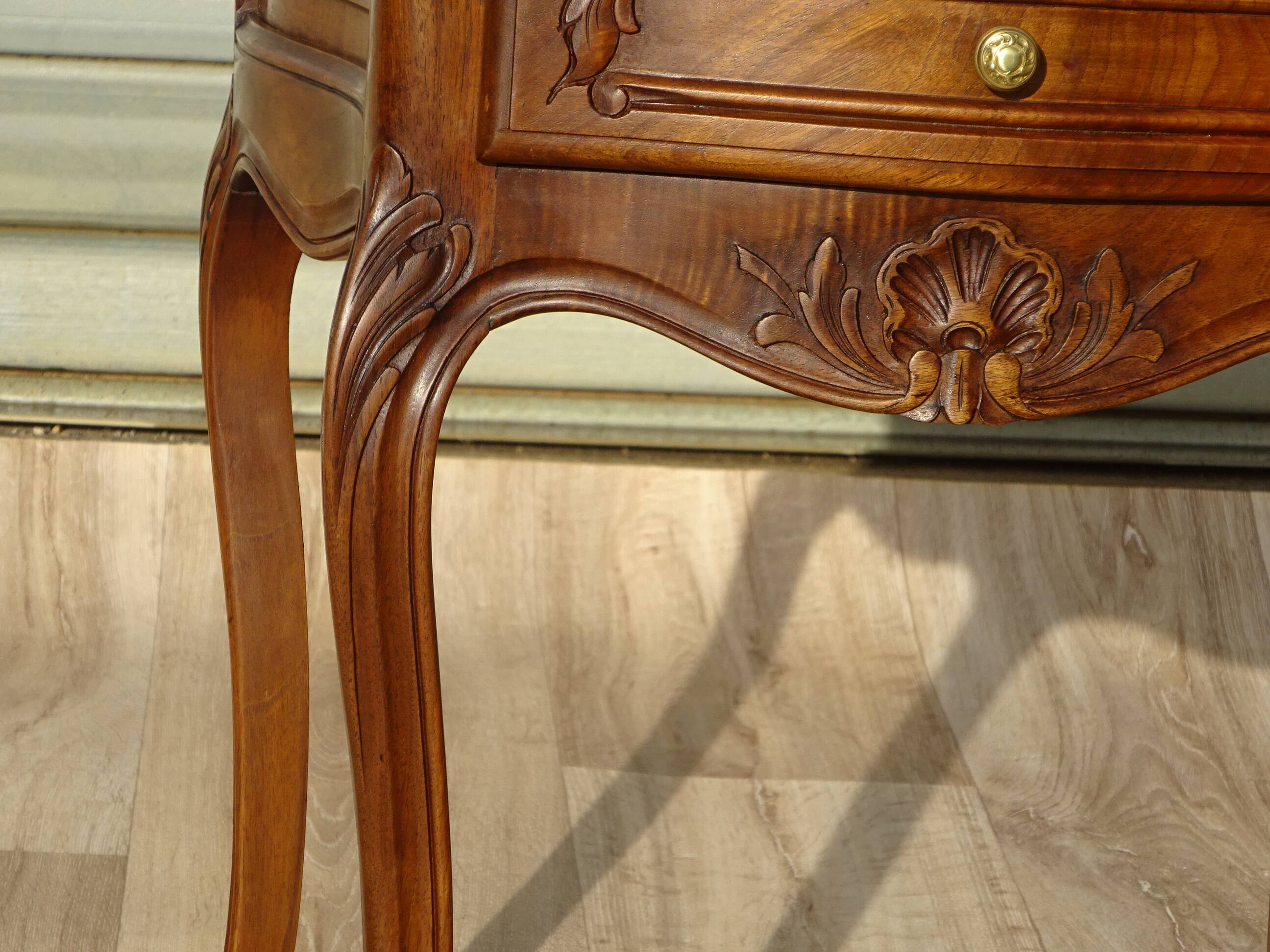 Louis XV bedside table in walnut
