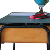 Vintage desk 60' wood and metal FORBO