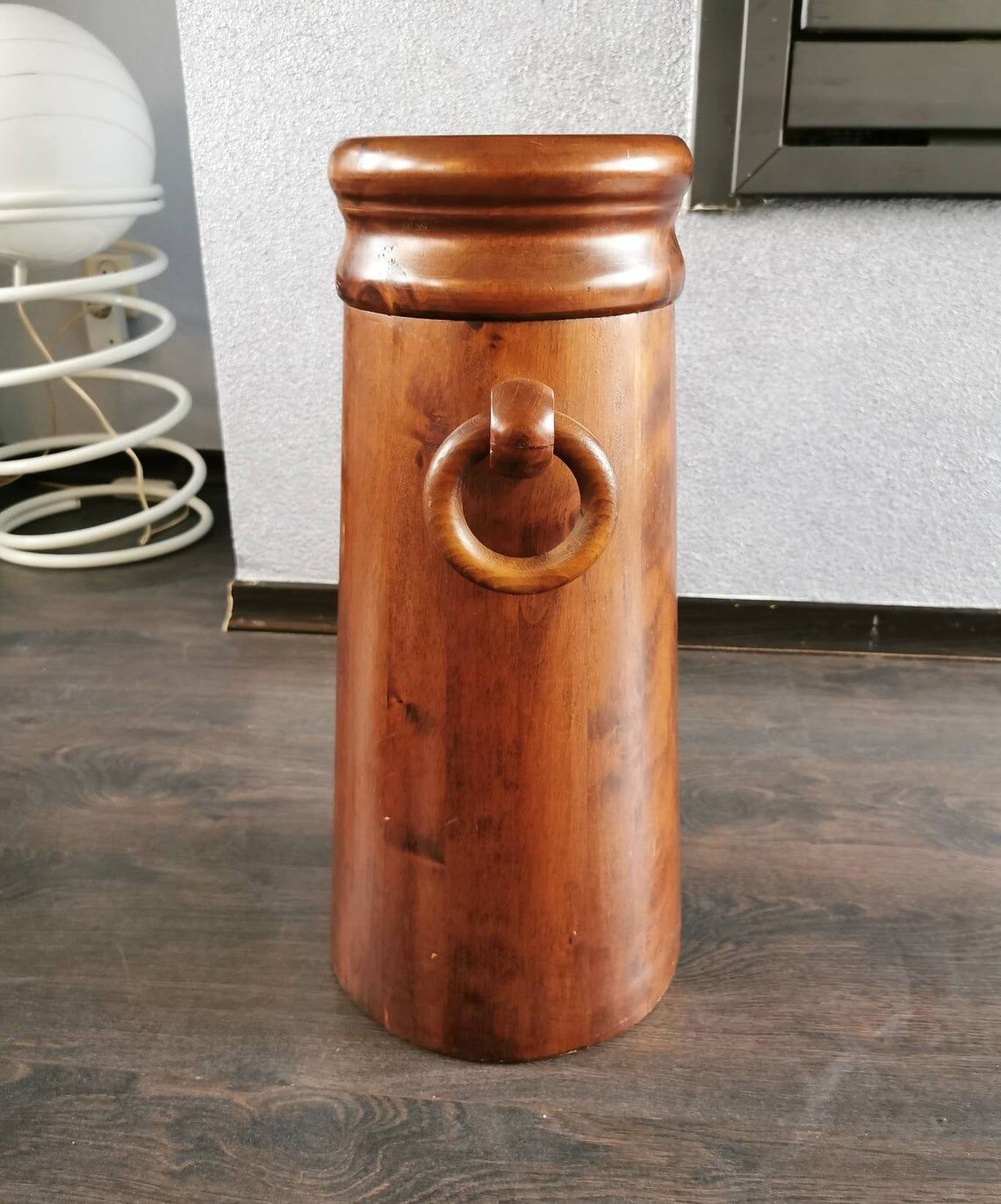 Vintage 70s wooden vase