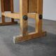 Vintage workbench with vise, Czechoslovakia, 1950s