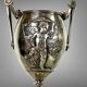 Ferdinand barbedienne 1810/ 1892 pair of silver bronze cups from the 19th to set de putti