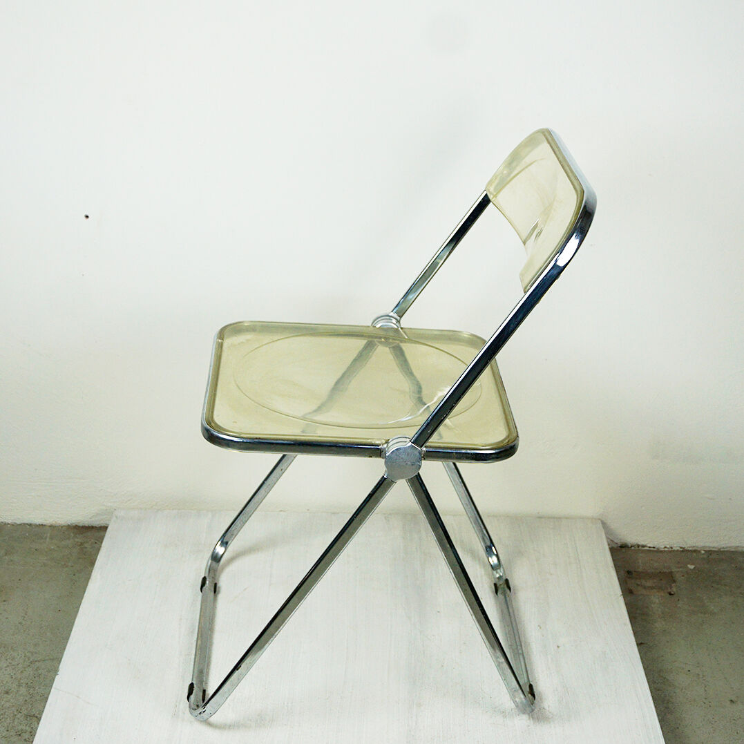 Folding chair "Plia Lucite" by G. Piretti for Castelli Italy