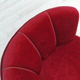 1960s danish vintage 2 seater "banana" sofa