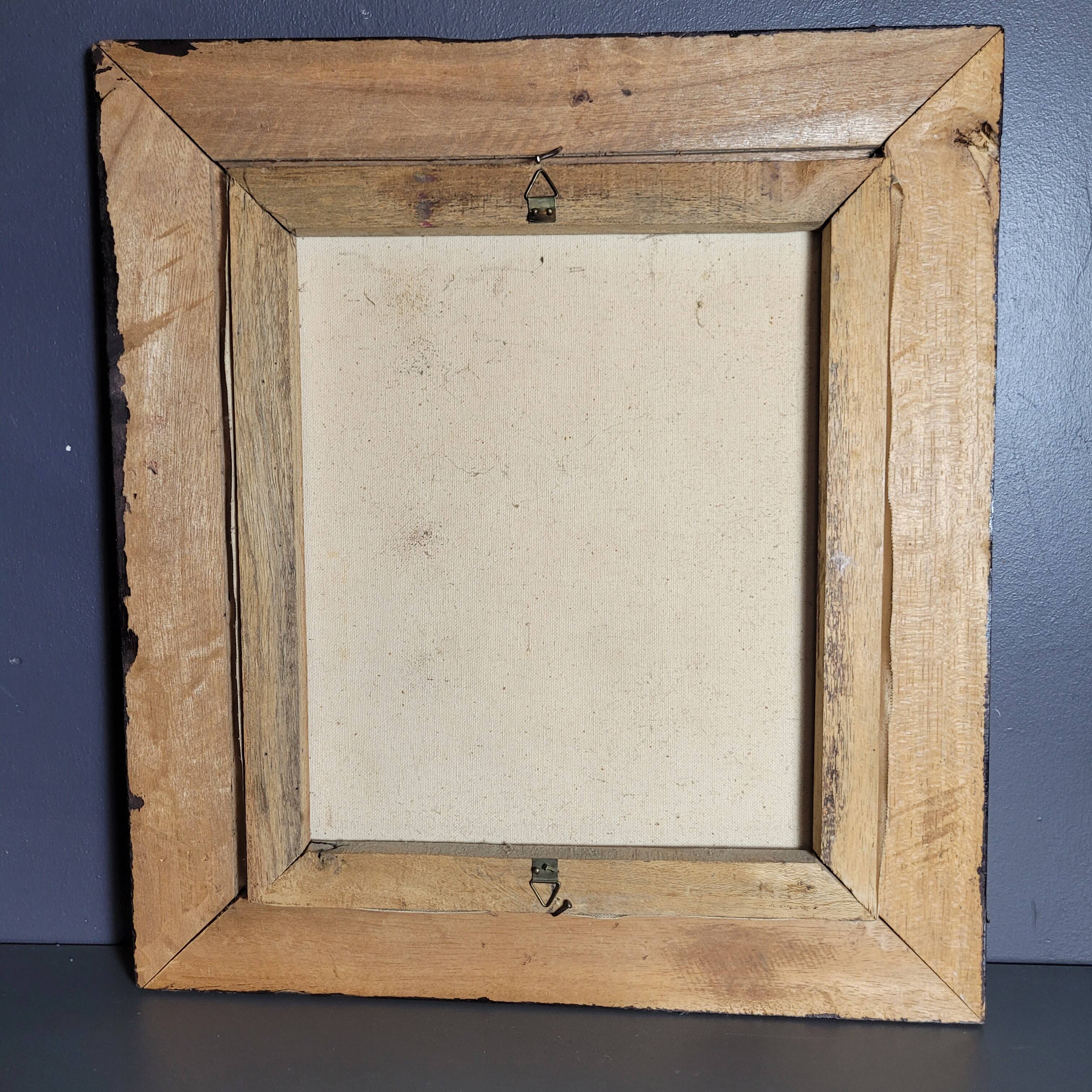 Asian Portrait Painting Oil On Canvas (Vietnam or China)