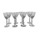 Service 8 glasses of crystal wine art deco