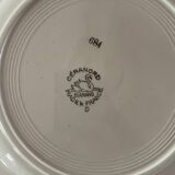 Lot 6 flat plates, 1 dish, 1 Ceranord Saint Amand Vintage 1950s dish