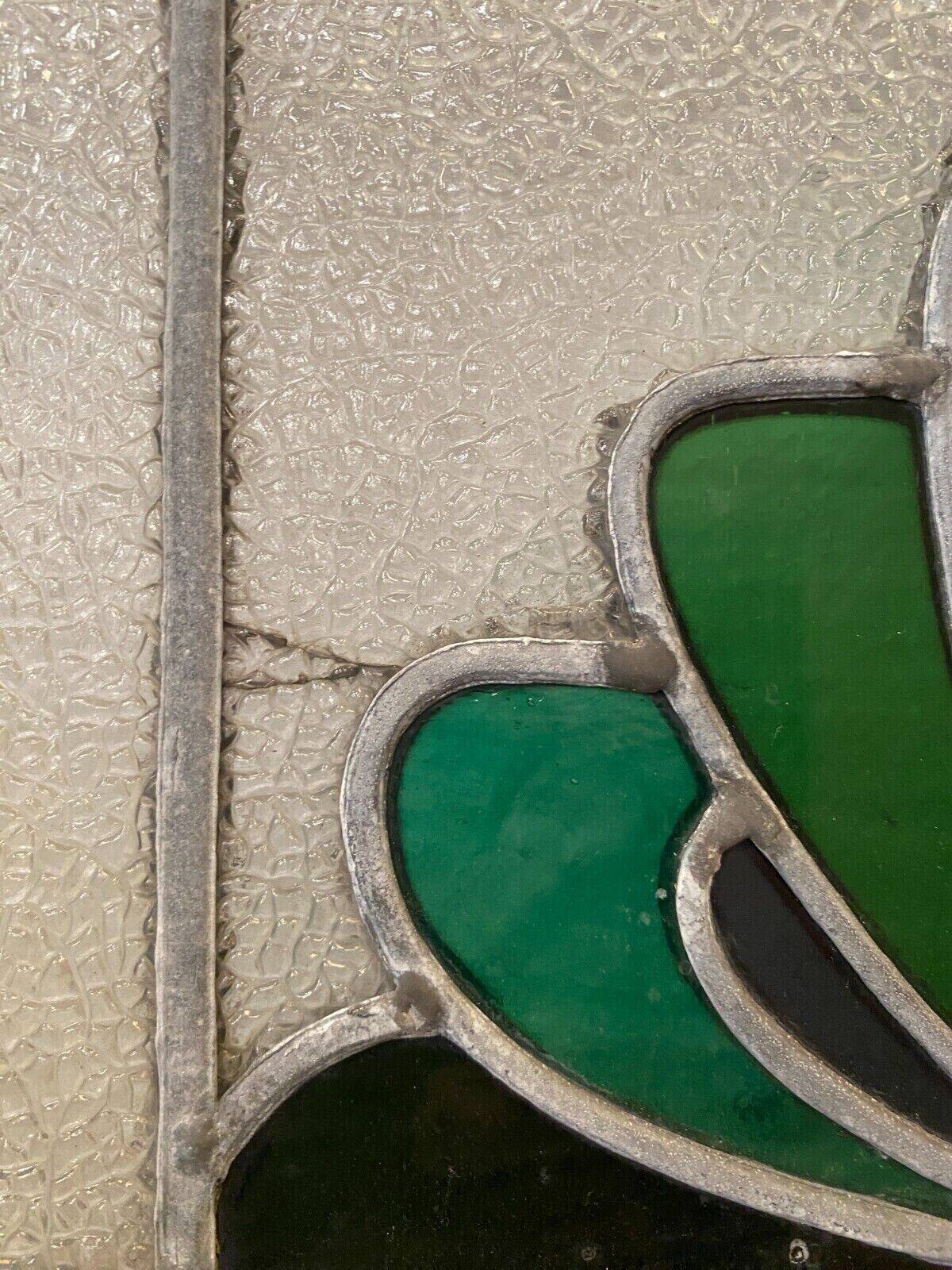 Double Art Deco stained glass partition doors from the 20th century