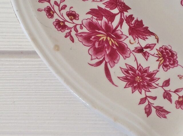 Flat old Sarreguemines Aubusson collection