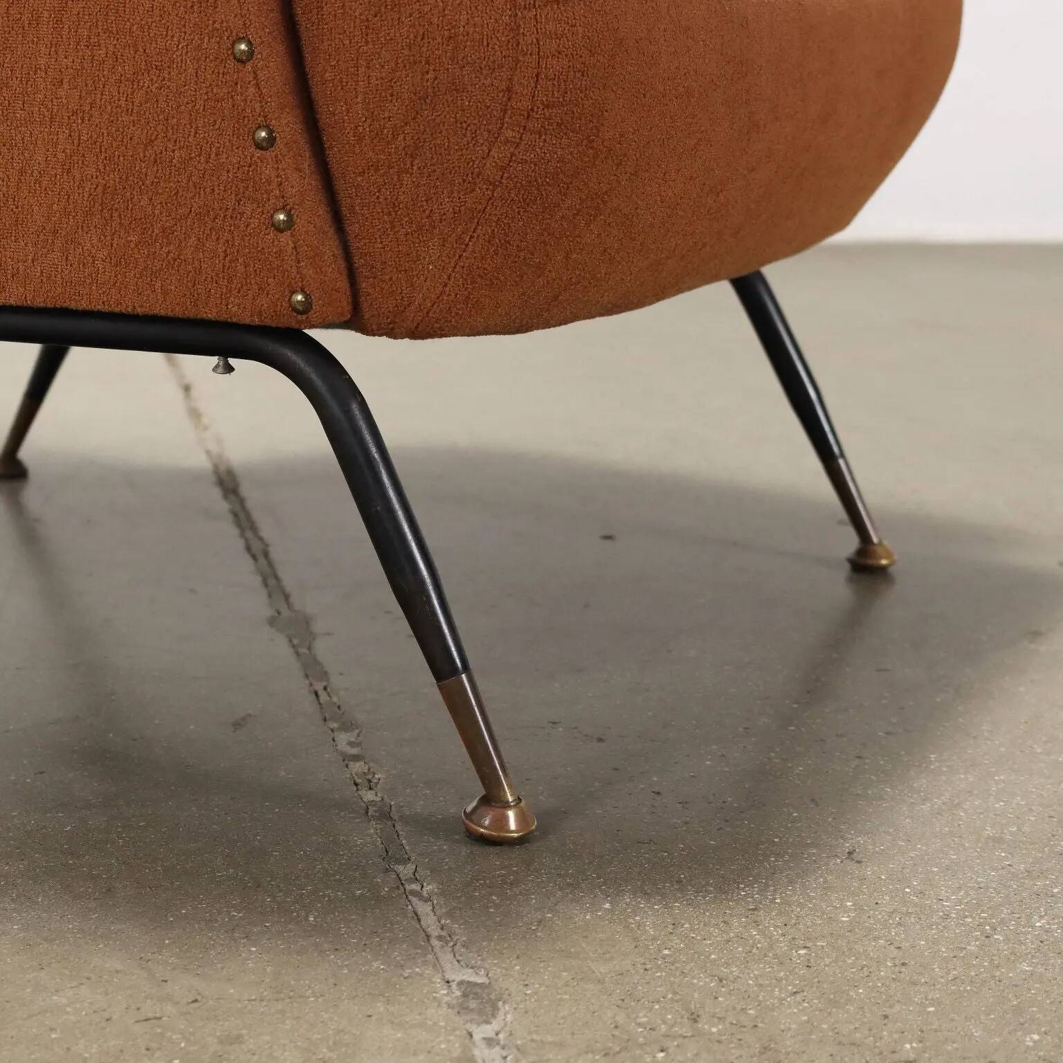 Fabric armchair Italy 1950s-1960s