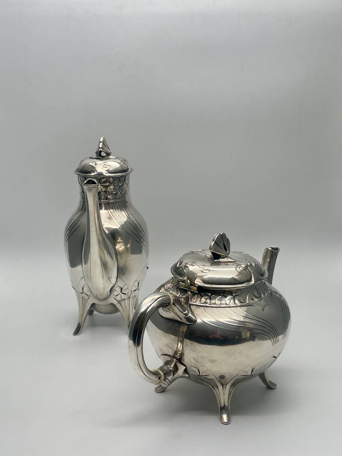 Gallia Christofle Tea/Coffee Service, Art Nouveau 1900