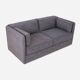 Sofa HAGA gris mélangé, design scandinave