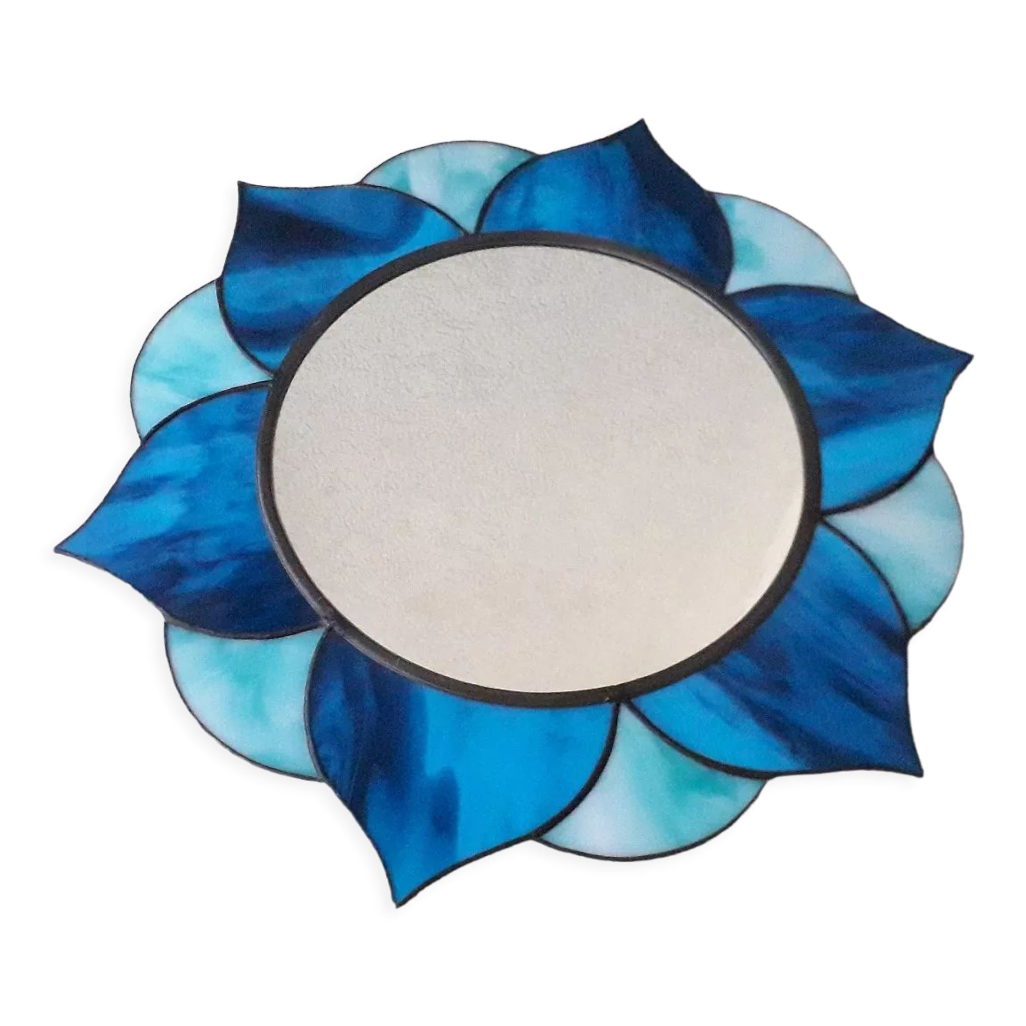 Stained glass mirror