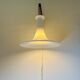 Model 491 Mandarin Wall Light In Milk Glass By Michael Bang For Holmegaard, Denmark 1980S