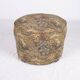 Pouf tapissé style tapisserie verdure, France, fin XIXe