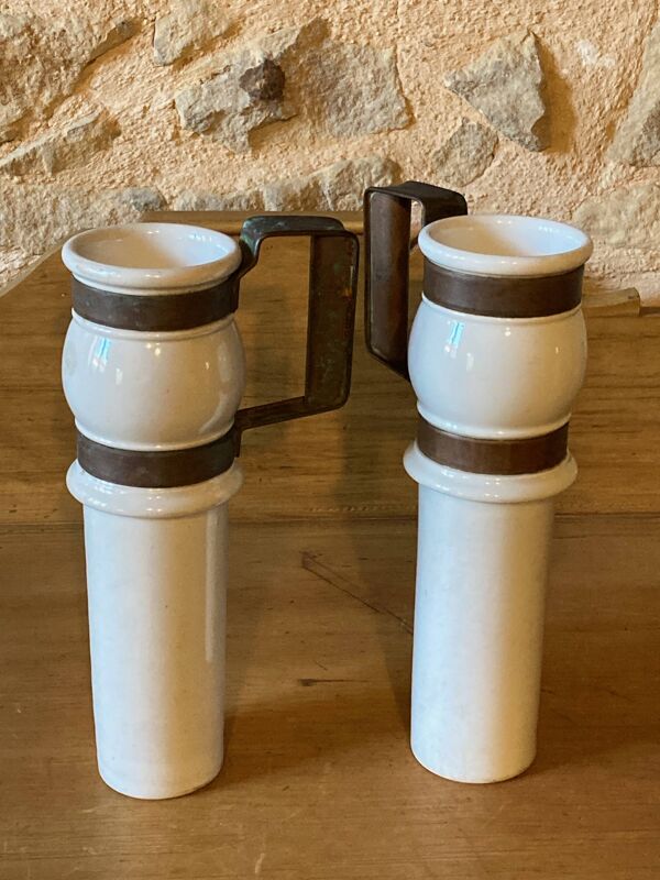 Pots de chocolatière de bistrot, fin XIXe siècle