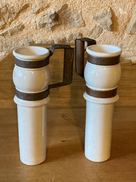 Pots de chocolatière de bistrot, fin XIXe siècle