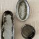 Oval bowl in glazed ceramic stoneware with sanded loir, C&T Robert 1970