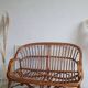 Rattan bench, 1970s