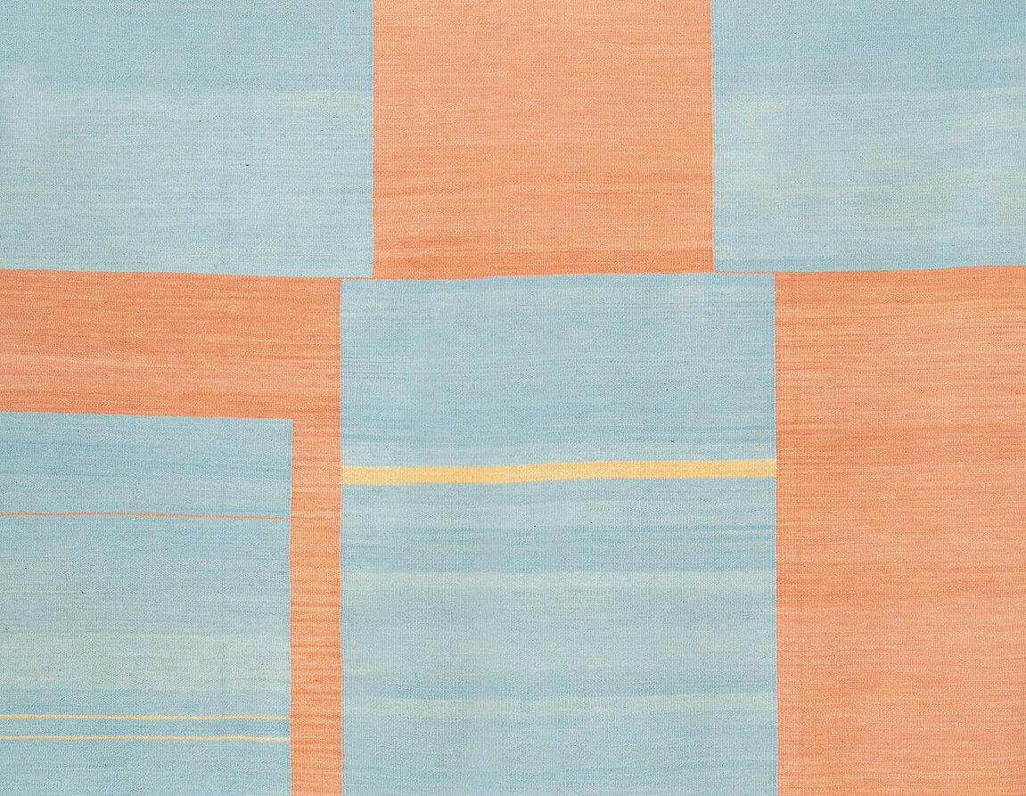 Contemporary afghan kilim 222 x 179 cm carpet