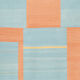Contemporary afghan kilim 222 x 179 cm carpet