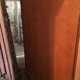 Wall display case for collection or other in wood, glass and brass