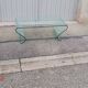 Table basse vintage verre galbé