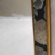 Antique Octagonal Mirror 45x35 with Floral Decor from the 80s Vintage