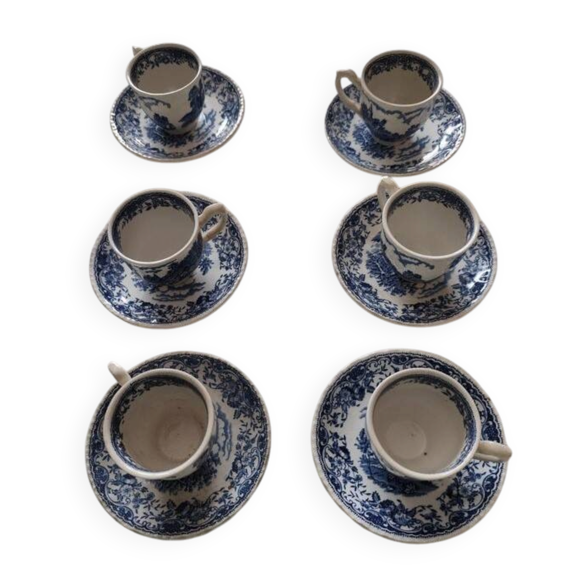 Tasses et sous-tasses Royal Tudor