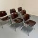 Set of 6 DSC106 dining chairs by Giancarlo Piretti for Castelli