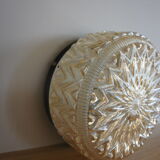 Amber glass ceiling lamp