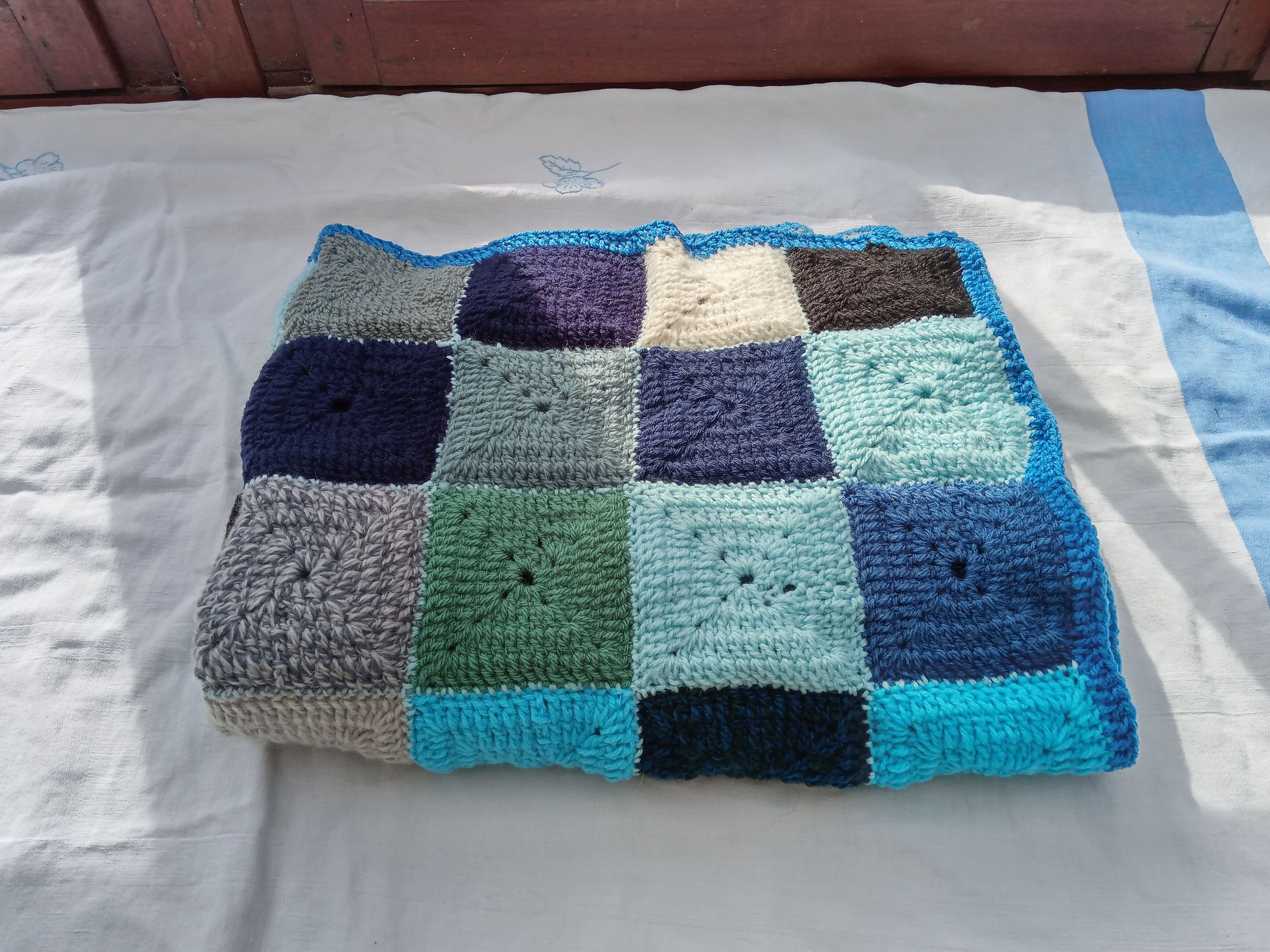 Vintage patchwork throw