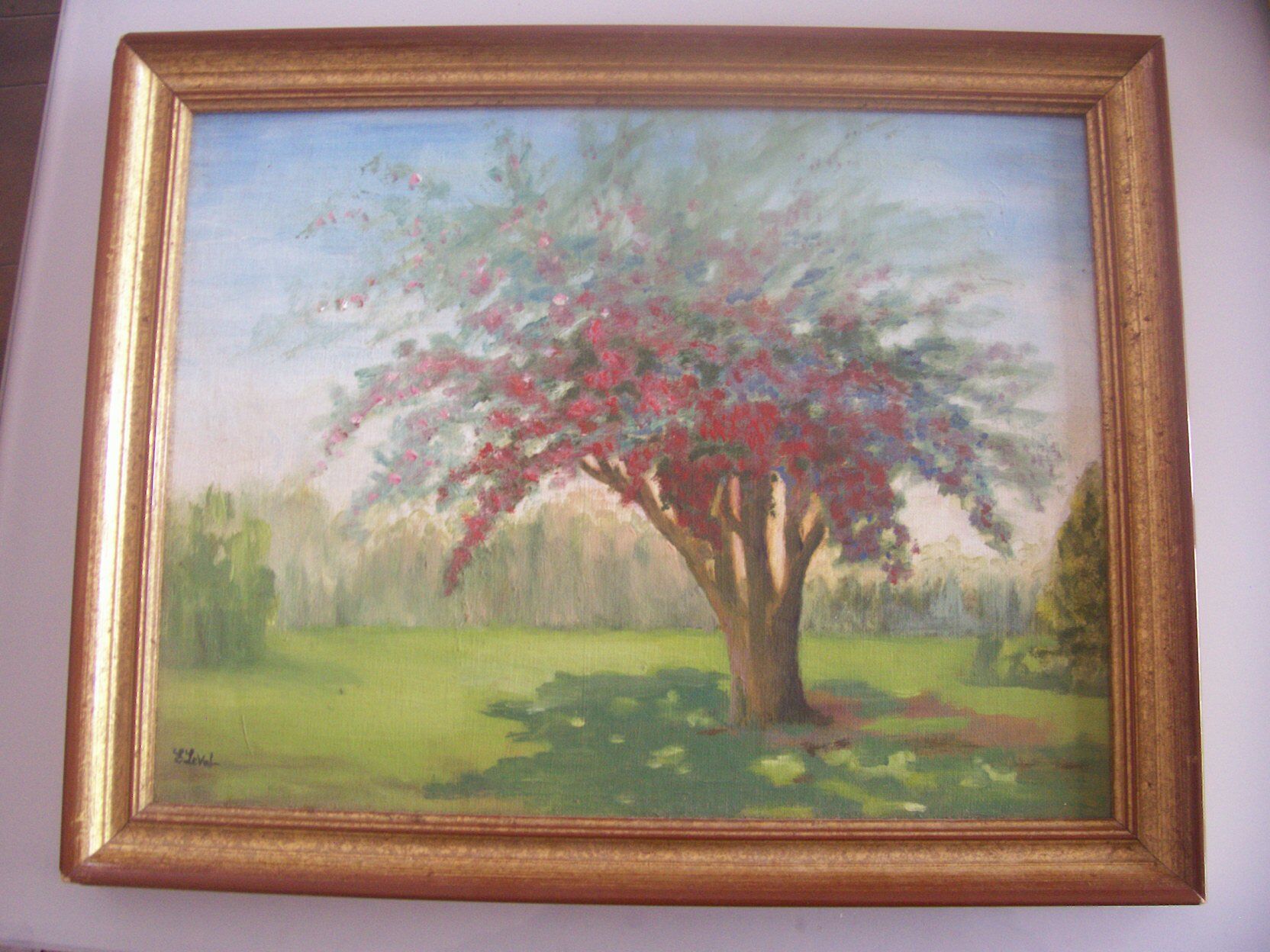 Painting by E. Leval