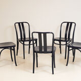5 chaises bleu ZPM Radomsko 1960