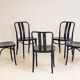 5 blue ZPM Radomsko chairs, 1960