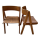 Chaises en bois par Martins Machado, années 1980, ensemble de 2