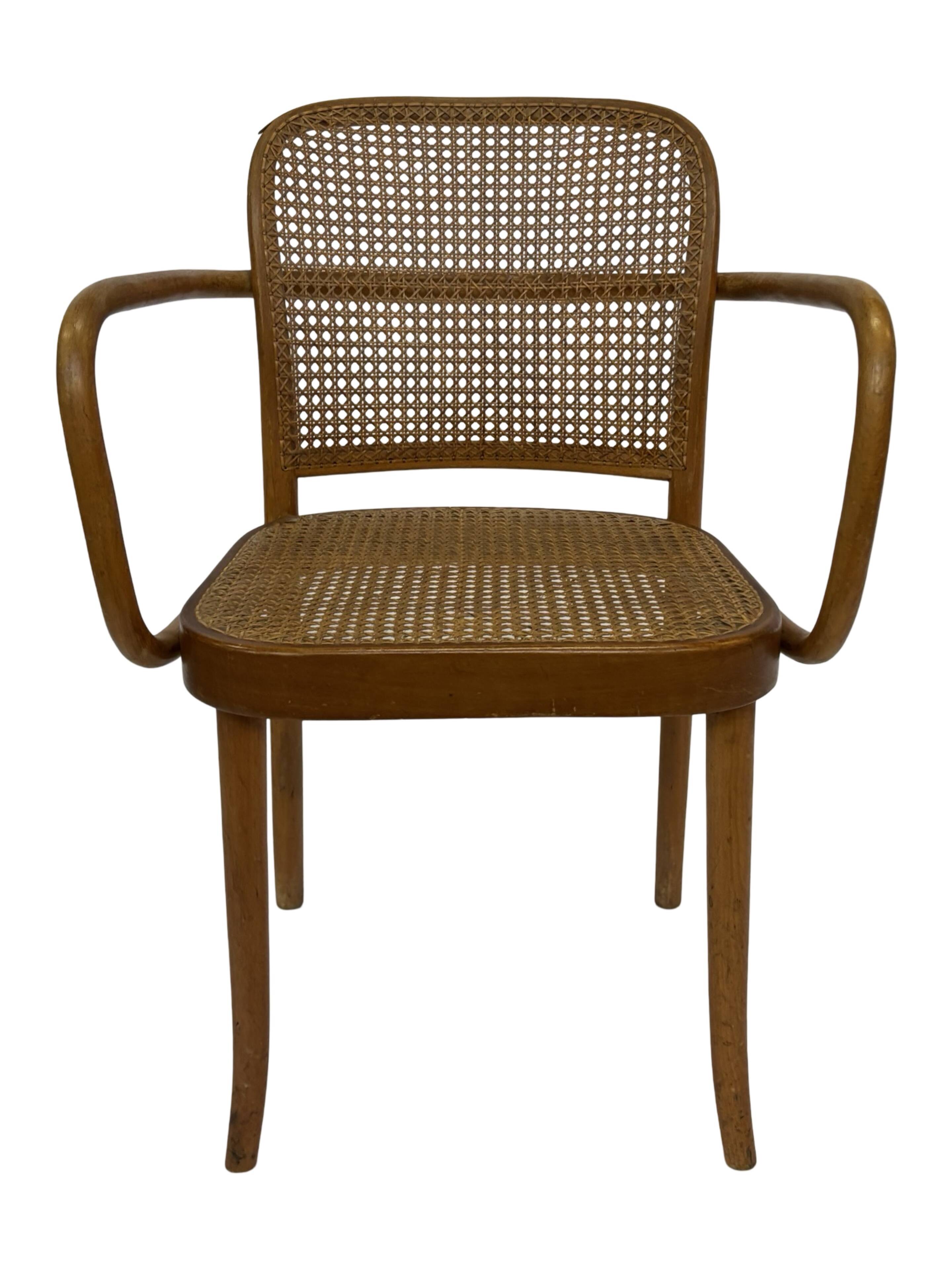 Chaise vintage modèle 811 / Chaise Prague de Josef Hoffmann pour Ligna 1950