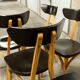 Set of 6 restored Luterma "banana" chairs