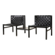 Gijs bakker Pair of Seatbelt Lounge Chairs + Side Table for Castelijn 1978