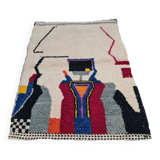 Handmade wool Berber rug 150 X 100 CM