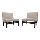 Pair of André Simard low chairs from the 50s/60s
