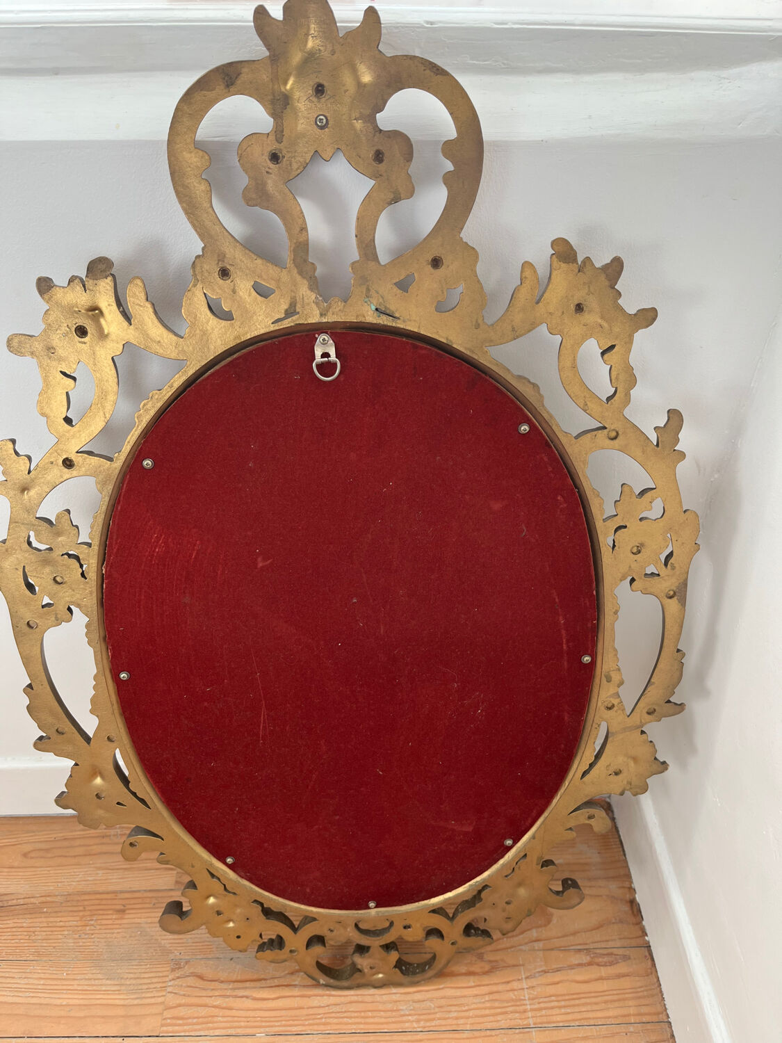Baroque mirror signed roberta wood