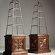 Set of 2 obelisk étagères