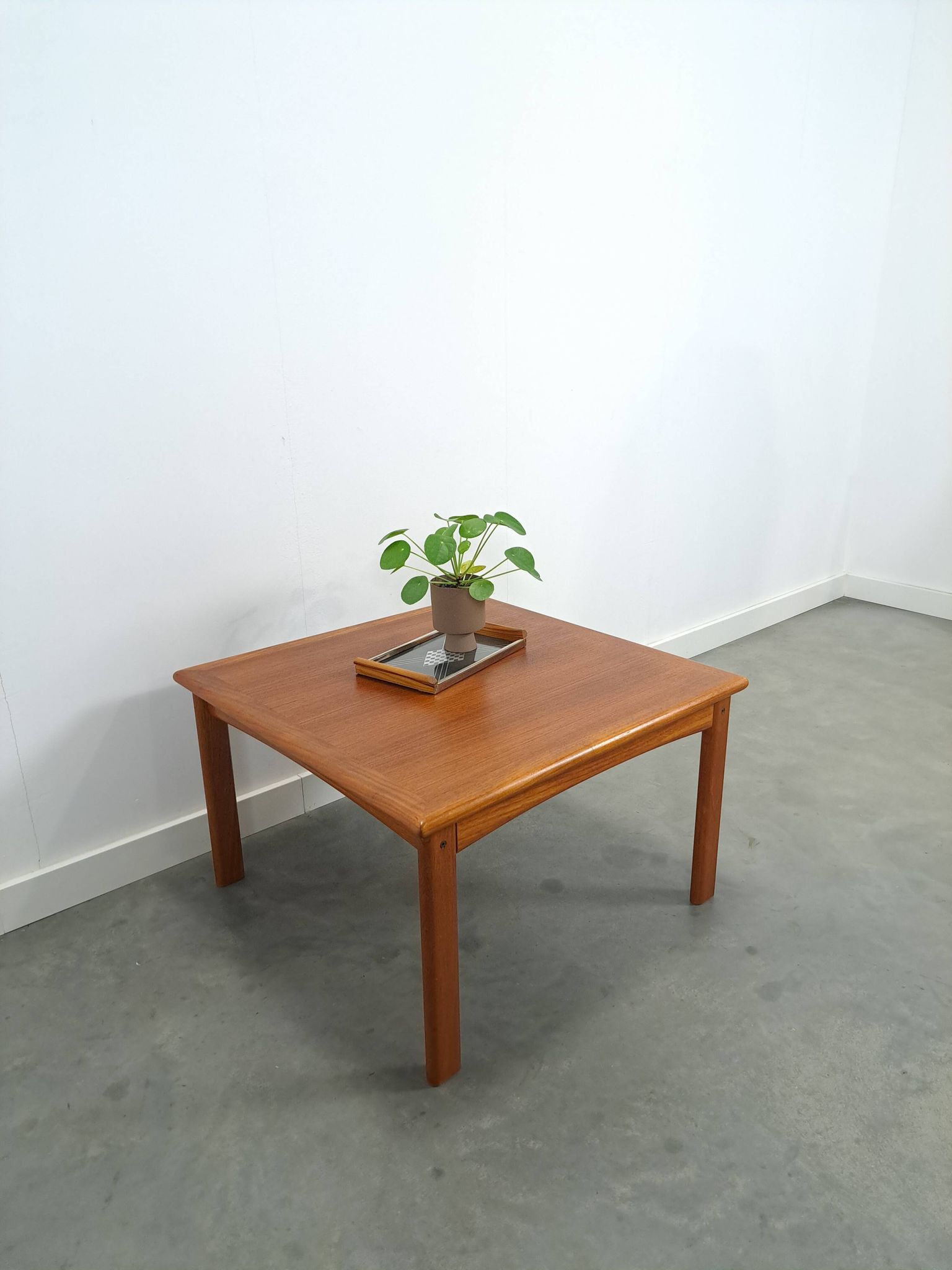 Teak Deens Glostrup vierkante salontafel, nr.1