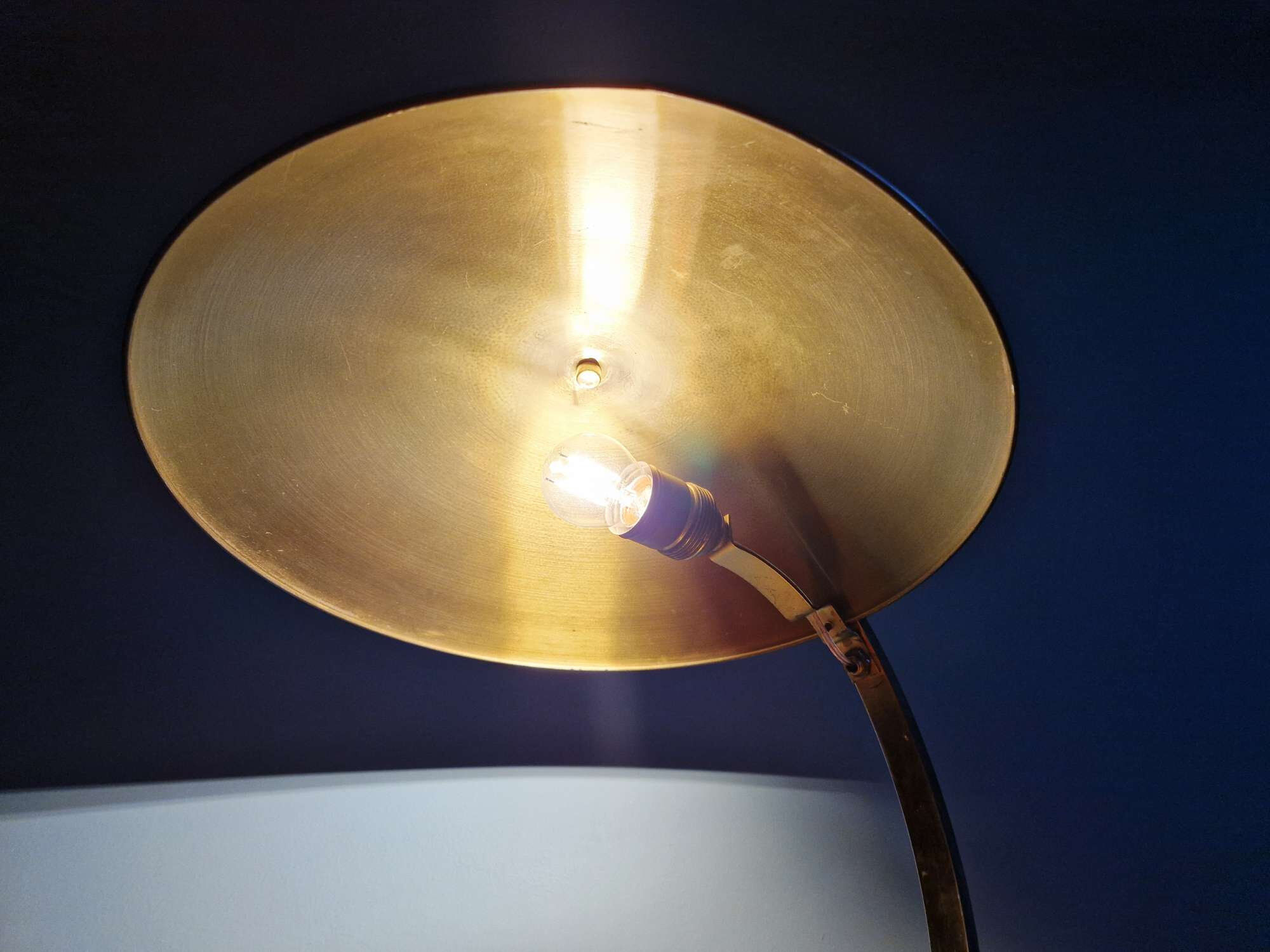 Bauhaus desk lamp in brass, Egon Hillebrand, 1930