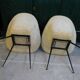 Pair of haired armchairs 1960