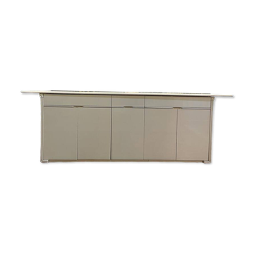 Enfilade - Buffet 1970 en laqué beige