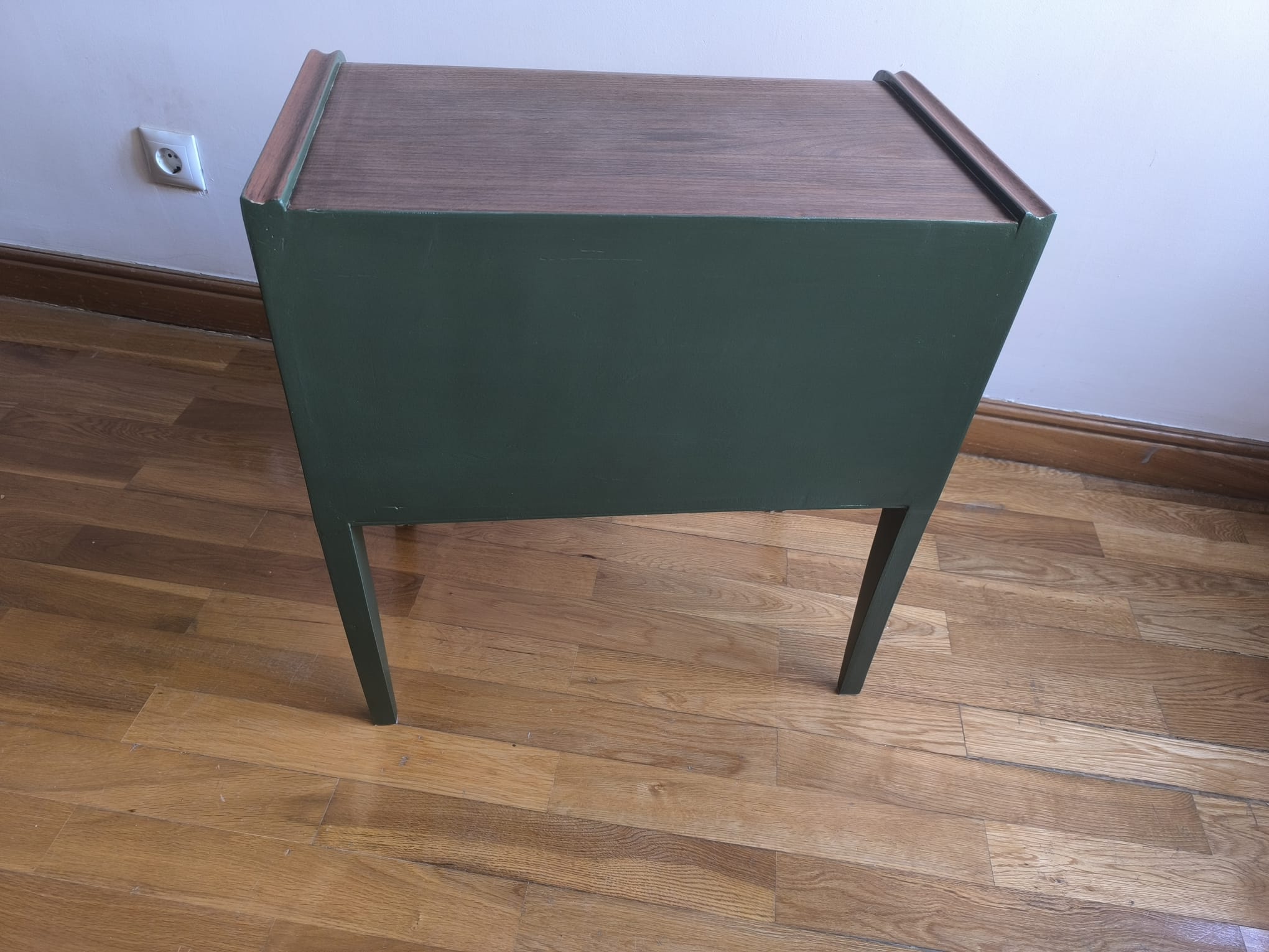 Small vintage upcycled side table