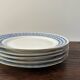 set of 5 geometric Limoges porcelain plates