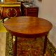 Empire style round table in mahogany
