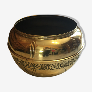 Brass pot cover